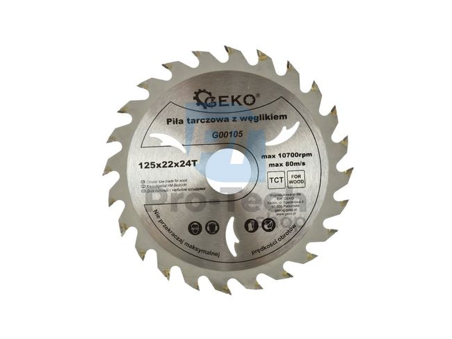 Saw blade 125mm 24T 22.2mm 00397