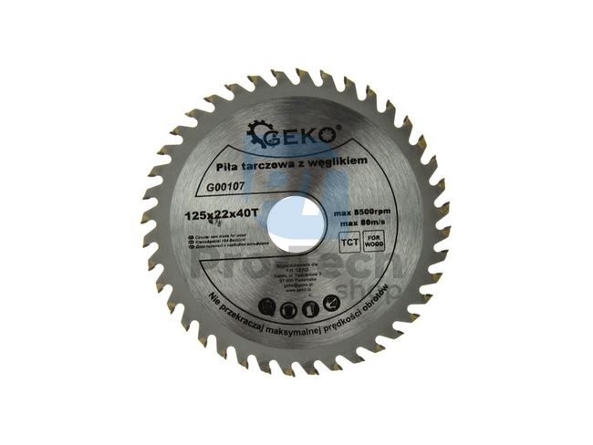 Saw blade 125mm 40T 22.2mm 00398