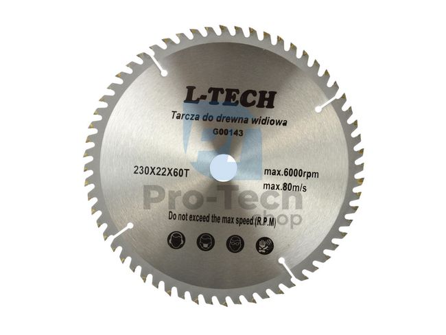 Saw blade 230mm 60T 22.2mm 00416