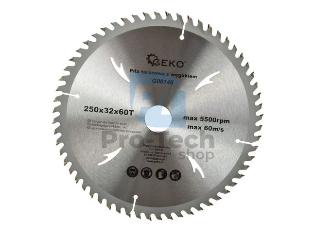 Saw blade 250mm 60T 32mm 02094