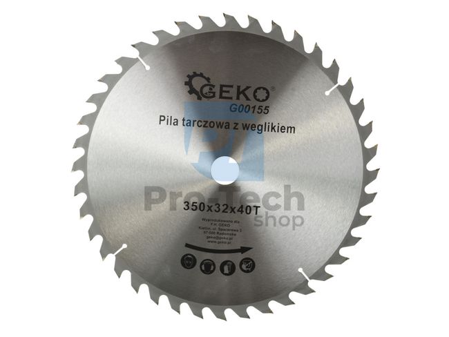 Saw blade 350mm 40T 32mm 05807