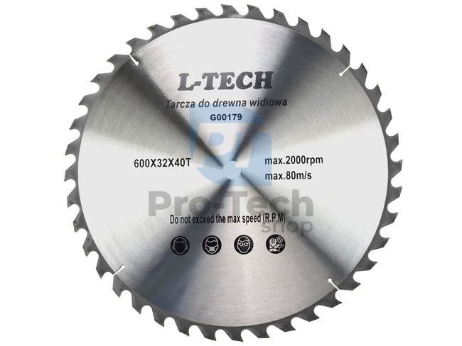 Saw blade 600mm 40T 32mm 00428