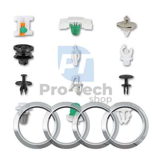 Plastic connecting pins and clips 160pcs AUDI profi Asta A-TC015 10460