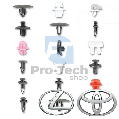 Plastic connecting pins and clips 350pcs TOYOTA, LEXUS profi Asta A-TC005 10451