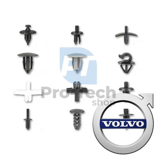 Plastic connecting pins and clamps 350pcs VOLVO profi Asta A-TC004 10450