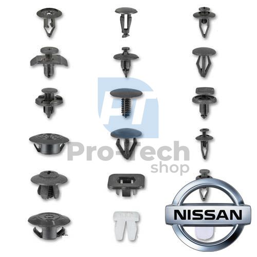 Plastic connecting pins and clips 408pcs NISSAN profi Asta A-TC007 10453