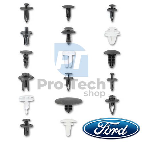 Plastic connecting pins and clamps 415pcs FORD profi Asta A-TC011 10456