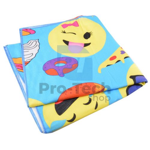 Beach towel 160x80cm Smilies 53724