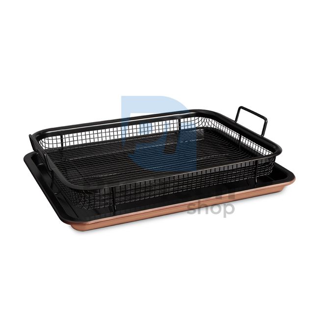 Baking tray with metal basket ROSE GOLD 19493