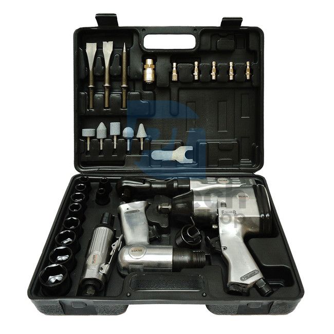 Pneumatic tool set 4pcs - 32 piece set 00259