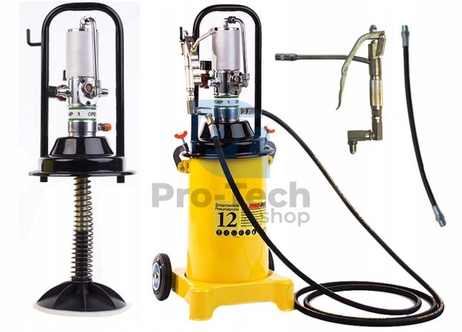 Pneumatic grease pump, grease gun 12L 00170