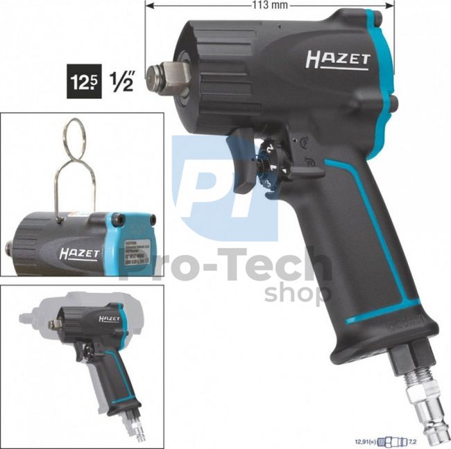 Pneumatic impact wrench HAZET Mini 1/2 1100Nm 9012M 02204