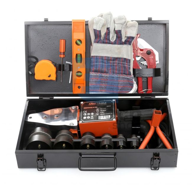 Polyfusion welder for plastic pipes 2900W with accessories 15097