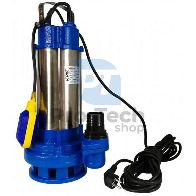 Submersible sump pump with float nickel plated 1500W HQ 13090