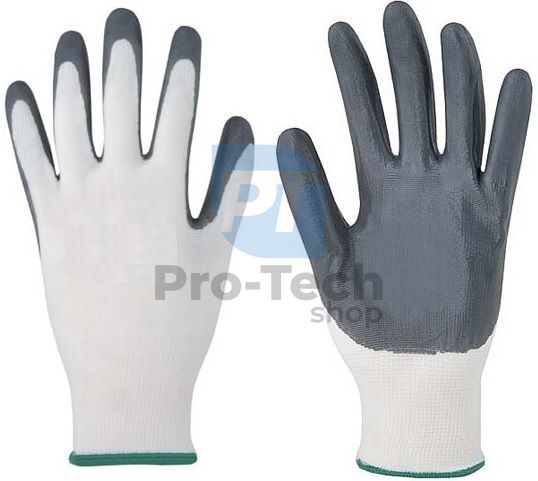 Work gloves 10" grey 02455