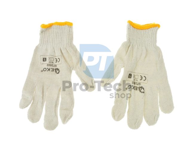 Work gloves knitted 9" NATURAL 09577