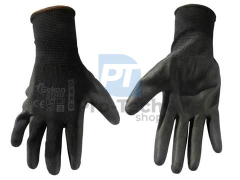 Work Gloves PU 9" Black 06578