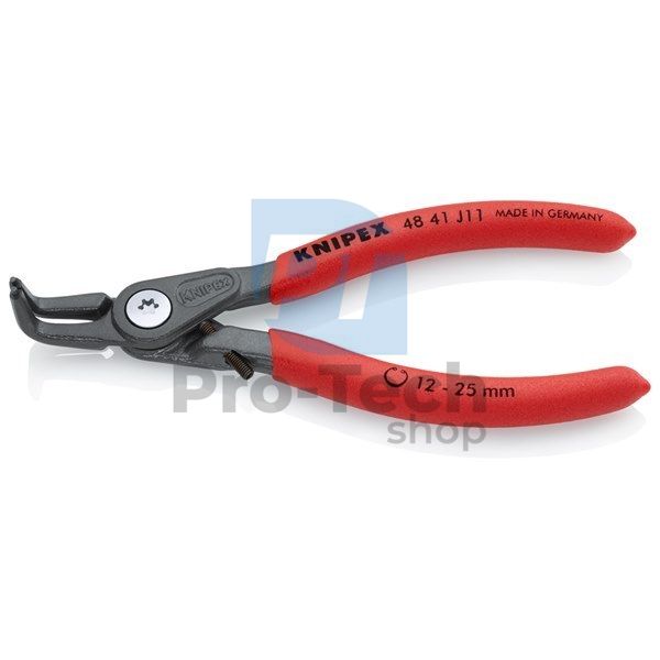 Precision Circlip Pliers 130 mm with 1.3 mm Bent Tips KNIPEX 08058