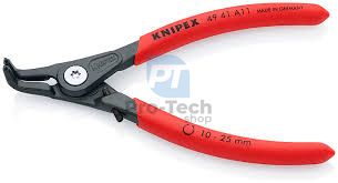 Precision circlip pliers 130 mm with 1.3 mm offset tips and cut size 10 - 25 mm KNIPEX 08084