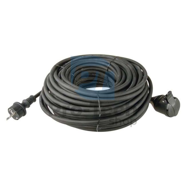 Rubber extension cable - connector, 20m, 3×1.5mm2 70490