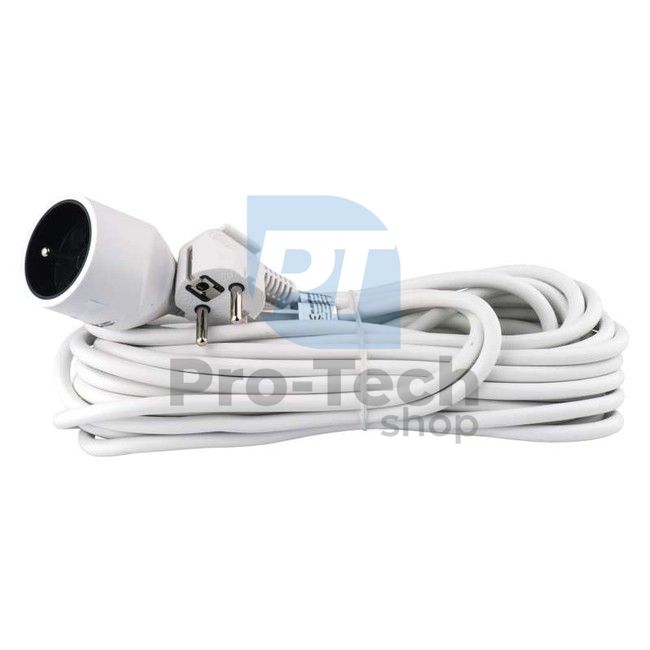 Extension cable - connector, 10m, white 70761