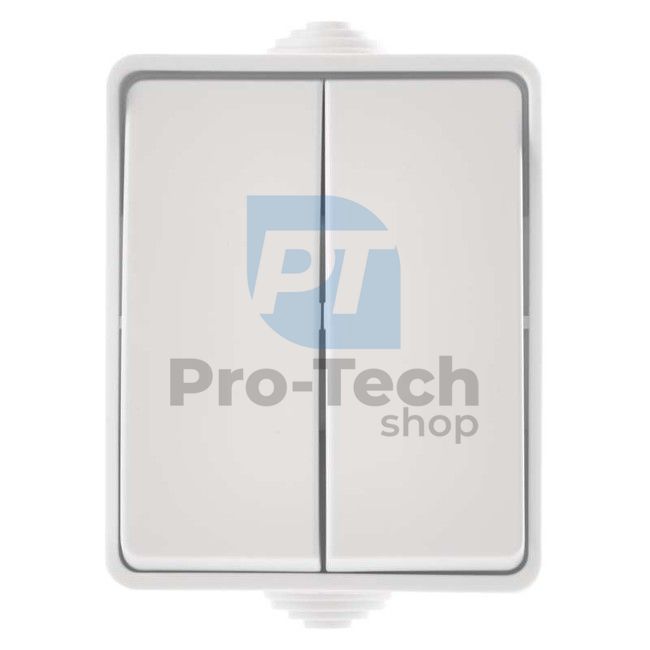 Wall switch No. 5 IP54, 2 buttons 71936