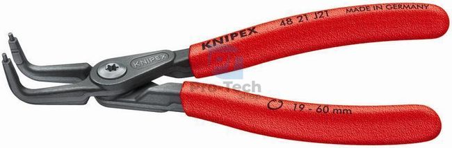 Precision pliers for retaining rings 305 mm with bent tips KNIPEX 08051