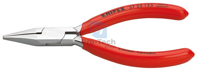 Precision Pliers with Flat Jaws Chrome-Plated 125 mm with Narrow Tip KNIPEX 07920