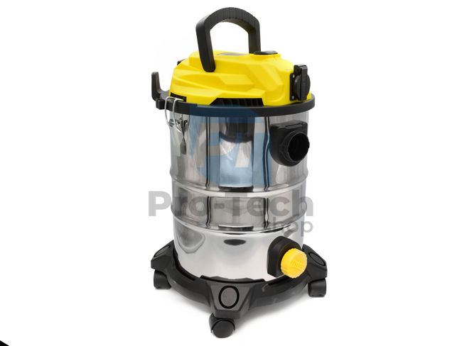 Industrial vacuum cleaner for wet and dry vacuuming 25l 1800W 12855