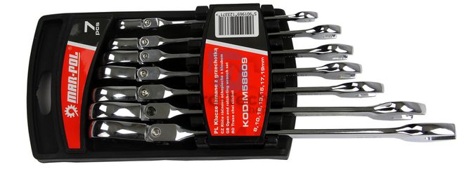 Ratchet wrenches 7pcs 8-19mm 15755