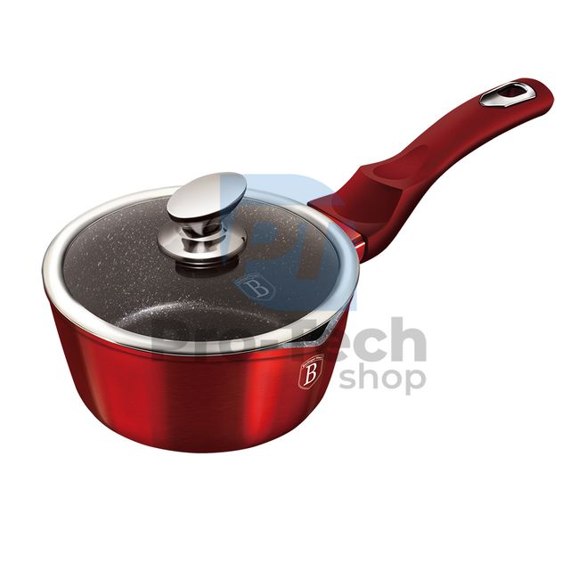 Saucepan with marble surface and lid 16cm METALLIC LINE BURGUNDY EDITION 19056