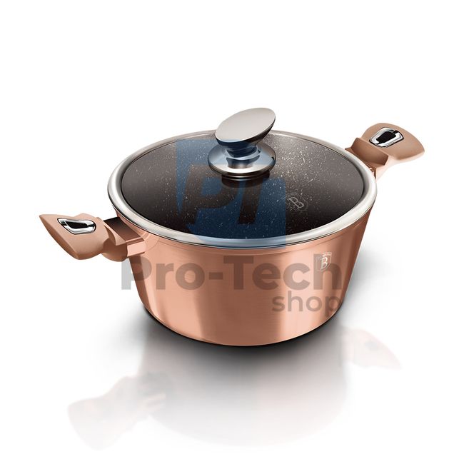 Saucepan with marble surface and lid 20cm METALLIC LINE ROSE GOLD EDITION 19443