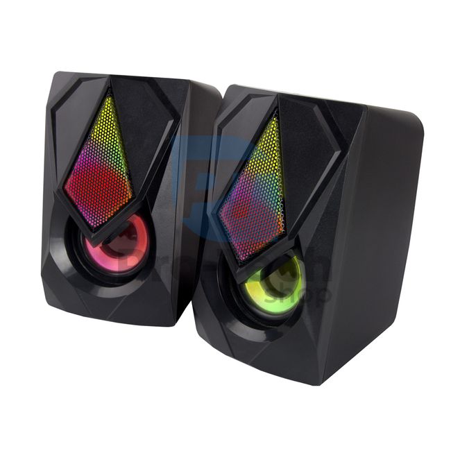 2.0 USB speakers with LED backlight BOOGIE 72721