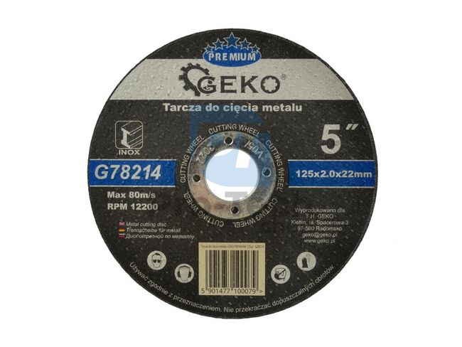 Metal cutting wheel 125mm x 2mm x 22mm 02099