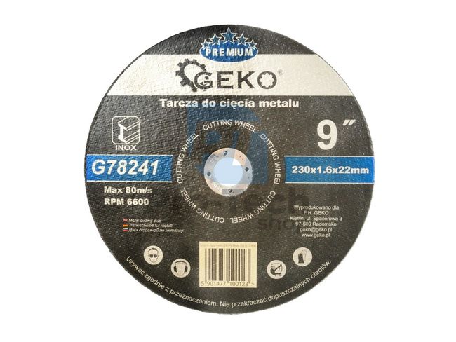 Metal Cutting Wheel 230mm x 1.6mm x 22mm 02101