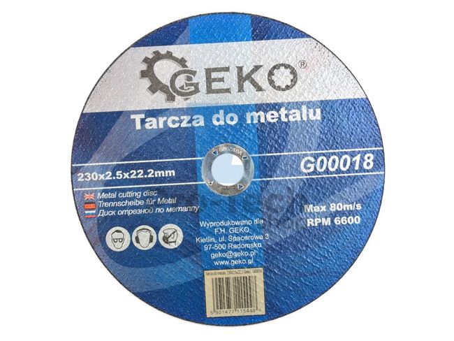 Metal cutting wheel 230mm x 2.5mm x 22.2mm 00440