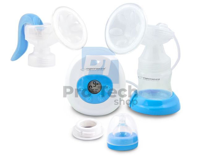 Hand and electric breast pump 2in1 GEMELOS, blue 72601