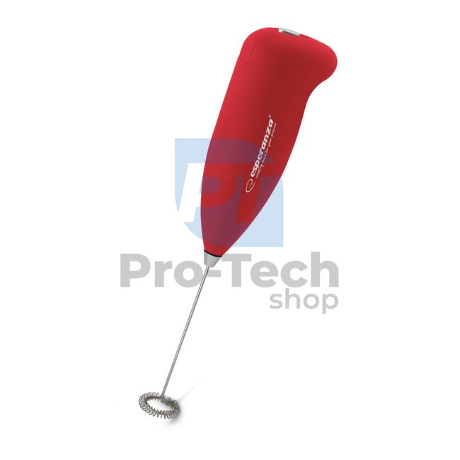 Hand milk frother LATTE, red 72936