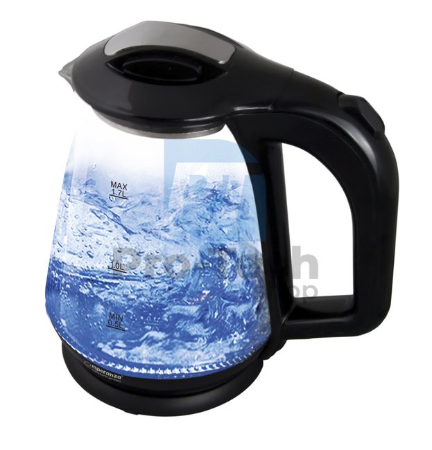 Electric kettle with LED backlight MISSOURI 1,7l, black 72990