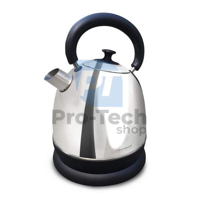 Retro electric kettle DANUBE 1,8L, shiny steel 73003