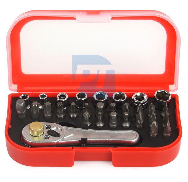 Bit set with ratchet 30pcs 15940