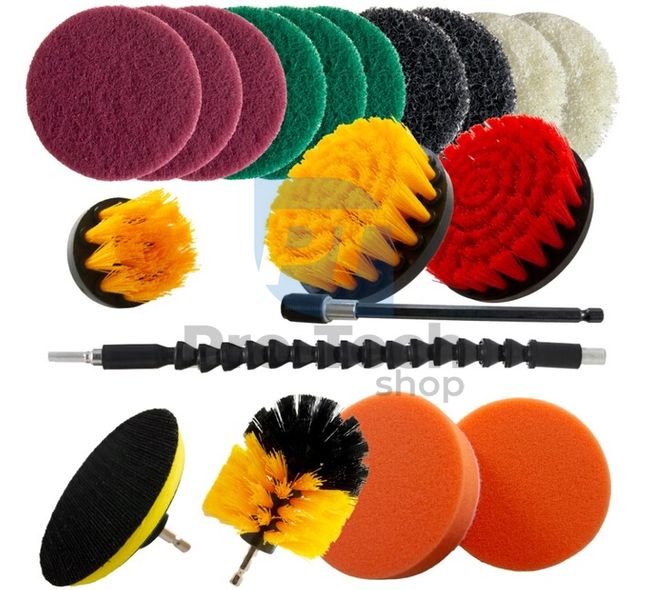 Cleaning brush set for drill 20pcs 16286