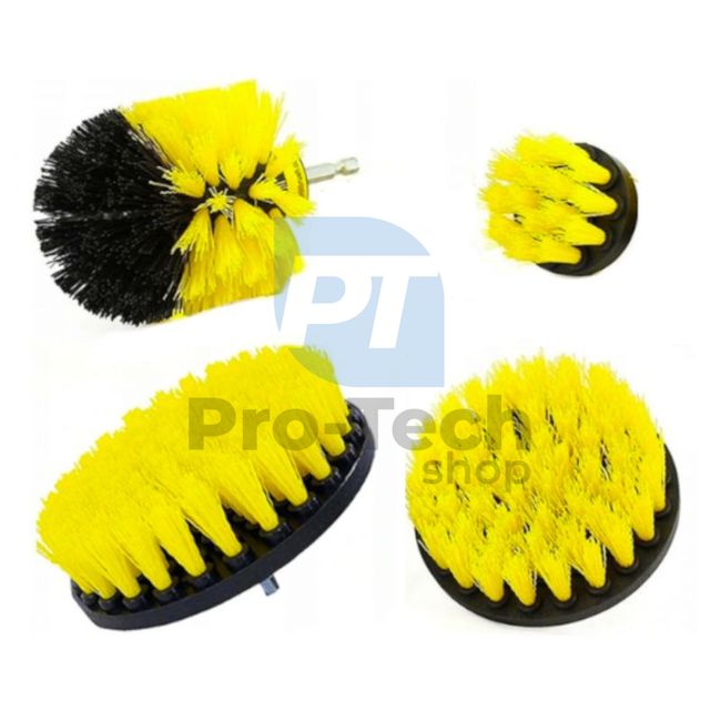 Cleaning brush set for drill 4pcs 15283