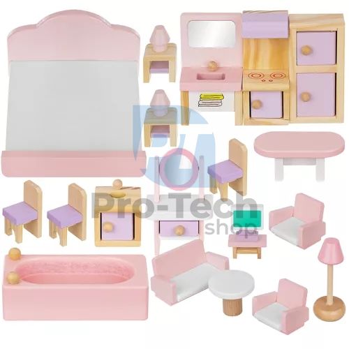 Set of wooden furniture for dolls 22609 75662