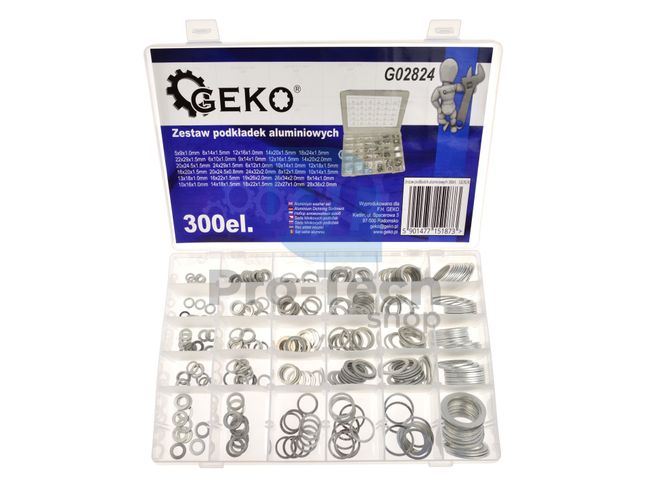 Set of aluminium washers 300pcs 15580