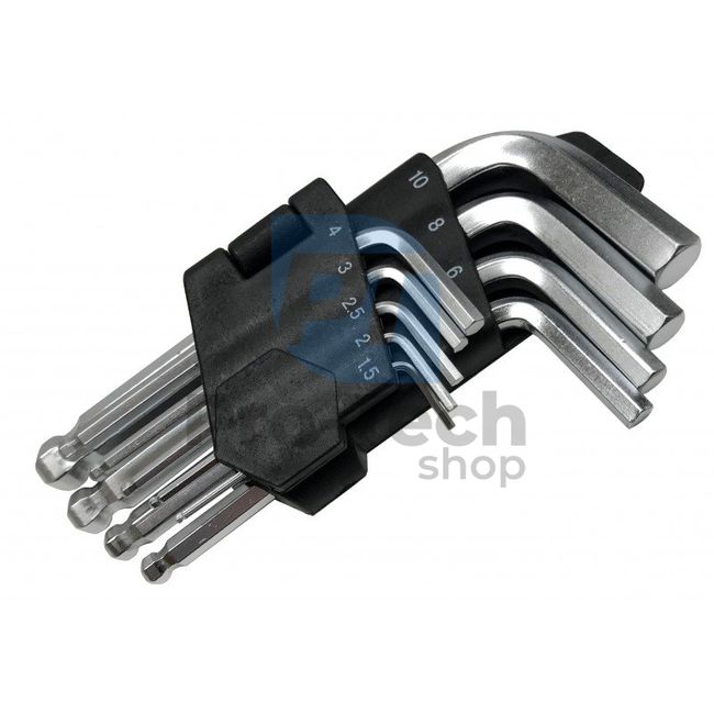 Set of Allen wrenches with ball 1.5 - 10mm 9pcs 09911