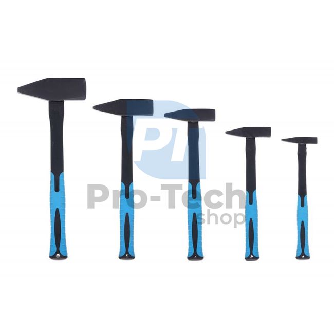 Fiberglass hammer set 5pcs 100-2000g 16623