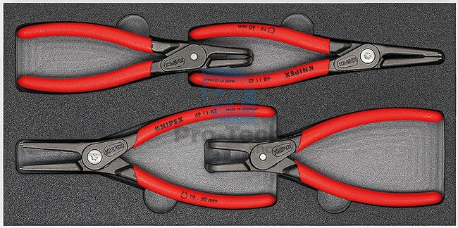 Set of Pliers for Circlips 'SRZ II' with Tools 4 pcs KNIPEX 09008