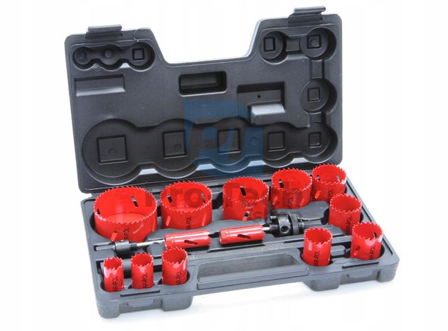 Set of hole cutter drills, for metal 17pcs 09662