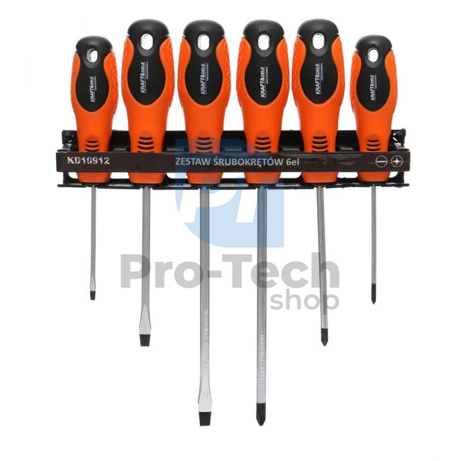 Set of Phillips and flat head screwdrivers 6pcs 10779